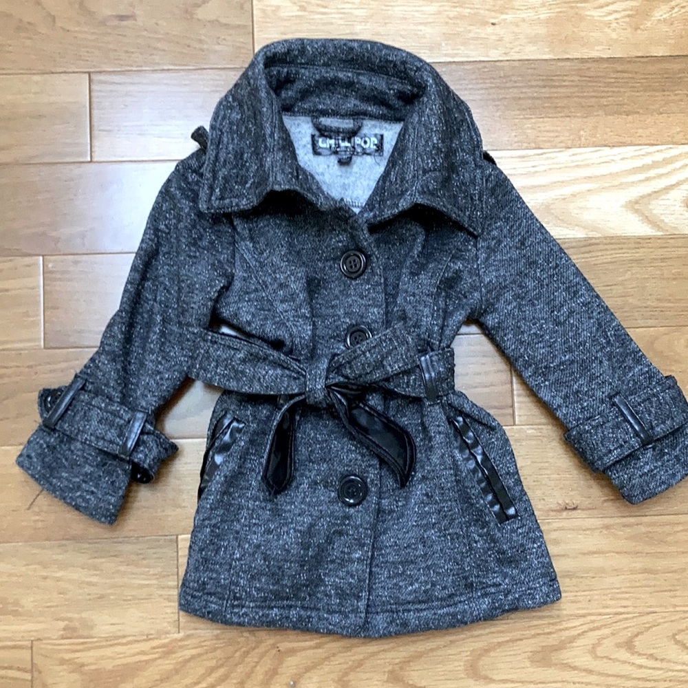 Dark Heather Gray Excellent condition 3T trench